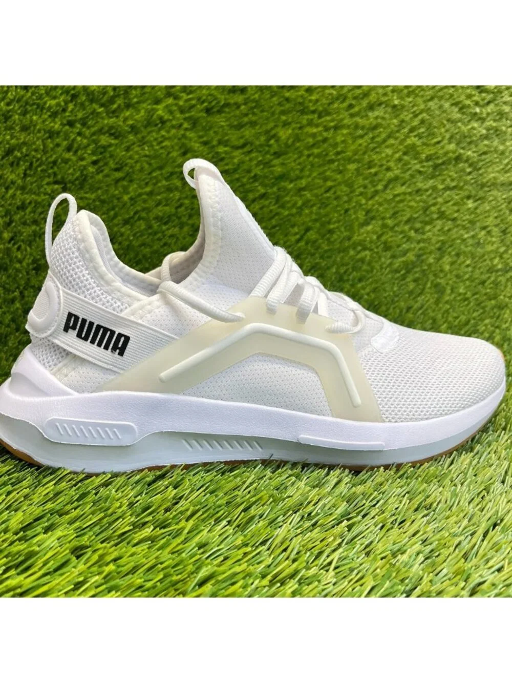 Puma Softride Enzo 5 Mens Size 7 White Athletic Running Walking Shoes Sneakers
